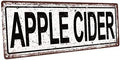 Homebody Accents Outdoor Apple Cider 6"x16" Metal Sign, Wall Décor for Seasonal and Holidays by HomebodyAccents