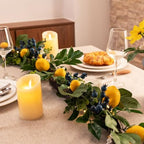 Valery Madelyn 6ft Artificial Lemon Garland for Mantel Summer Decor(Thick) - Image 3