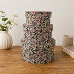 Sarah's Hat Boxes – Floral Decorative Gift Box | Elegant Reusable Storage Boxes for Gifts, Keepsakes, Jewelry, or Special Items | Unique Printed Design (Set of 3, Floral) - Image 6
