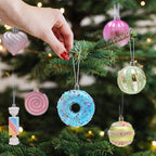 Macaron Christmas Ball Ornaments Set, Candyland Tree Decorations, 48 Pack - Image 2