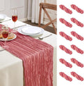 12 Pack Rose Cheesecloth Table Runner 35×120Inch Fall Boho Gauze Home Decor by AGIRL