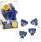 Rite Lite Menorah String Light Decoration Hanukkah Decor Garland Style Accessories Indoor Use Hang on Wall Jewish Festival of Lights Hanukkah Gifts Requires 2 AA Batteries not Included 5 Feet Length! by RiteLite