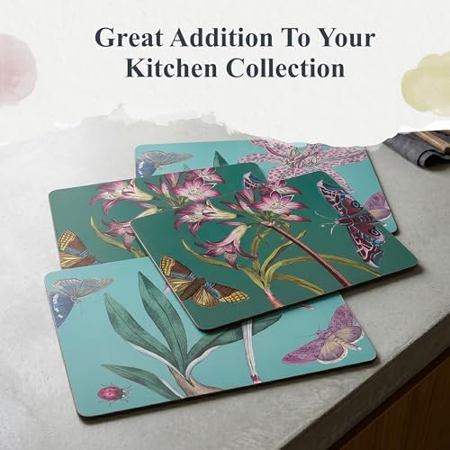 Portmeirion Botanic Garden Flora & Fauna Placemats - Set of 4, Blue - Image 7