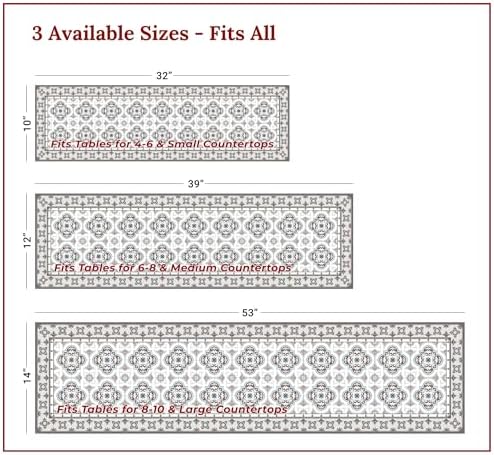 Heat Resistant Table Runner, 53 x 14 Inch - Toscana Design - Image 4
