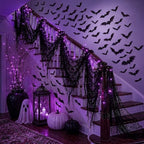 Gilprop Halloween Stair Party Decoration for Wall Mantel Fireplace, Purple by Gilprop