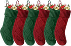 Christmas Stockings 18 Inches,Knitted Socks Christmas Decoration by Doitory