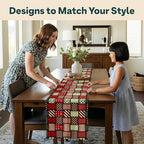 Winter Table Runners | Christmas Quilt Design | Seasonal Table Decorations | Home Kitchen Decor | Made in The USA | Stain Resistant | 14" x 72" Long - Image 5