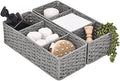 StorageWorks Toilet Paper Basket, Paper Rope Woven Toilet Tank Basket, Gray by StorageWorks