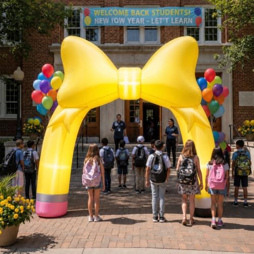 Jenaai 9.5 Ft Back to School Inflatable Archway with Built-in LED Light - Image 6