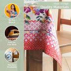 Maison d' Hermine Table Cloth Rectangle Table Reusable 100% Cotton 70"x90" - Image 3