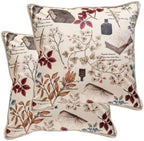 ISAENNE Designer French Velvet Throw Pillow Cover,Set of 2,18"x18"-Xipeia by Isaennehomedecoration