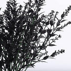 RECUTMS 20 Bundles Fake Black Decor Artificial Greenery Outdoor Flowers - Image 2