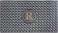 A1HC Natural Rubber Front Door Mat 24x39 inches, Monogrammed Doormat for Entryway, Heavy Duty Shoe Scraper Welcome Mat for Porch, Patio & Outside Entrance - Black by A1HomeCollectionsLLC