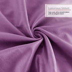 Nestl Throw Pillow Covers, Cozy Velvet Decorative Pillow Cases 24 x 24 Inches, Soft Solid Couch Pillow Covers for Sofa, Bed and Car, Set of 4 - Lavender Dream - Image 5