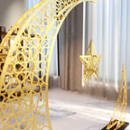 Ramadan Crescent Moon Decor Islamic Home Decoration for Eid Muslim Gifts (Matte Gold, 33x24.4 inches | 84x62 cm) - Image 7