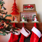OCTERIC 5 Pcs Bronze Christmas Metal Stocking Holders for Mantle, Heavy Duty Stocking Hangers Stocking Hook Xmas Ornaments for Counter Tables Window Fireplace Mantle Decoration - Image 7