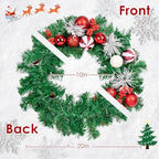 Christmas Wreaths for Front Door Decor Flower, 20" Peppermint - Image 2