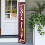 Personalized Welcome Sign for Front Door, Custom Welcome Sign for Porch Outdoor Welcome Home Decorations, 48"x8" PVC Sign (Design 11) by BasicFundamentals
