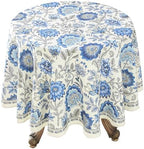 ISAENNE Designer French Round Elegant Tablecloth,Diameter 55" by Isaennehomedecoration