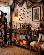138PCS Halloween Mantel Decor Set, Boo Letters, Ghosts, Gothic Wall Decor - Image 6
