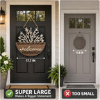 17.7" 3D Welcome Sign for Front Door Wall Hanging Decor for Home - Image 4