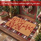 Tinideya 2 Pcs Christmas Layered Doormat Set, Holiday Front Door Mats - Image 6