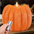 Fall Decorations for Home - Flickering Flameless Wax Pumpkin LED Candle by moredots