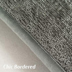 FUTEI Pack of 2 Chenille Soft Throw Pillow Covers 18x18 Inch, Grey - Image 3