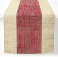 Table Runner, 13.8" × 72", 100% Natural Ramie, Handwoven by GleeNflux