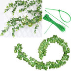 Comtelek 504 FT Artificial Ivy 72 Pack Ivy Vine Garland Ivy Leaves Greenery Garlands Clip Hanging Fake Leaf Plants Faux Green Flowers Decor Home Kitchen Garden Office Wedding Wall - Image 3