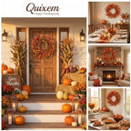 Appalachia Berry Silk Fall Door Wreath 20 Inch Harvest Front Door Decor - Image 2
