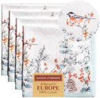 Maison d' Hermine Cloth Napkins Set of 4 Reusable 100% Cotton (20" x 20") by MaisondHermine
