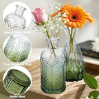 Glass Bud Vases in Bulk Small Mini Dark Green Vase for Flowers 40pc - Image 5