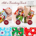 Bucilla Felt Applique 18" Stocking Making Kit, Reindeer Crossing, Perfect for DIY Arts and Crafts - Image 6