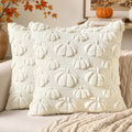 MIULEE Fall Pumpkin Throw Pillow Covers Cream White 20x20 Set of 2 by MIULEE
