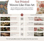 William Morris Strawberry Thief A Blue Tapestry Throw Pillow Cover 18 x 18 - Image 4