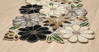 Lightnpro Floral Handmade Decorative Thanksgiving Christmas Beaded Table Runner - Perfect for Xmas Easter Fall Harvest Autumn Table Décor - Handmade by Skilled Artisans- 13x36 - Brown Combo - Image 4