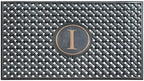 A1HC Natural Rubber Front Door Mat 24x39 inches, Monogrammed Doormat for Entryway, Heavy Duty Shoe Scraper Welcome Mat for Porch, Patio & Outside Entrance - Black by A1HomeCollectionsLLC
