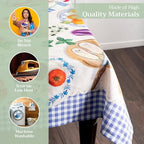 Maison d' Hermine Table Cloth Rectangle Table Reusable 100% Cotton 70"x90" - Image 3