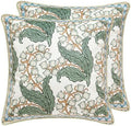 patdrea Designer Velvet Throw Pillow Cover,Set of 2,18"x18"-Callista A by patdrea