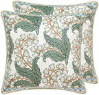 patdrea Designer Velvet Throw Pillow Cover,Set of 2,18"x18"-Callista A by patdrea