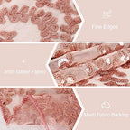10 Packs 12x108 Inch Sequin Table Runner Rose Gold Flower Table Runners Glitter Table Runners for Banquet Wedding Table Decoration Sparkly Table Overlay - Image 6