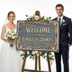 Personalized Coastal Breeze Beach Wedding Welcome Sign - Custom 3D Wood Ceremony Entrance & Seaside Reception Board for Tropical Nautical Venue - Multiple Sizes - Image 5