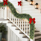 16FT 1Pcs Artificial Christmas Cedar Garlands for Stairs Railing Decoration by YXZZWL