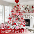 Thiccywoov 12 Pcs St. Patrick's Day Shamrock Berry Stems Decor Tree Glitter Stems Ornaments for DIY Holiday(Red,Heart) - Image 5