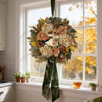 HipTree 24 Inch Fall Hydrangea Peony Wreath for Front Door - Image 5