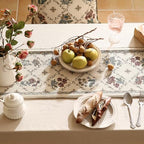 Patdrea Designer French Elegant Linen Table Runner,12"X118"-Audrey A - Image 4