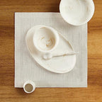 Solino Home 100% Pure Linen Placemats Natural, Athena 14 x 14 in, Set of 4 - Image 2
