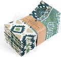 FINGERCRAFT Cloth Napkins Set of 12 Cotton Linen, 20x20 Inch, Free Spirit by FINGERCRAFT