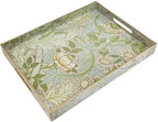 Spsyrine Plastic Serving Tray with Handles for Coffee Table, Dianthus by Spsyrine